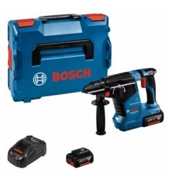 Bosch Akku-Bohrhammer Mit SDS Plus GBH 18V-24 C, 2 Akku, Schnellladegerät Und L-BOXX