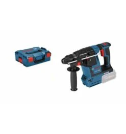 Bosch Akku-Bohrhammer GBH 18V-26, Solo Version (ohne Akku, Ohne Ladegerät), Ohne Wechselfutter, L-BOXX