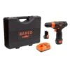Bahco Akku-Bohrmaschine 3/8" Mit 10 Mm Schnellspannfutter, Inkl. 2 Lithium-Ionen-Akkus Und Ladegerät, Im Hartschalenkoffer (12V X 2,0 Ah)