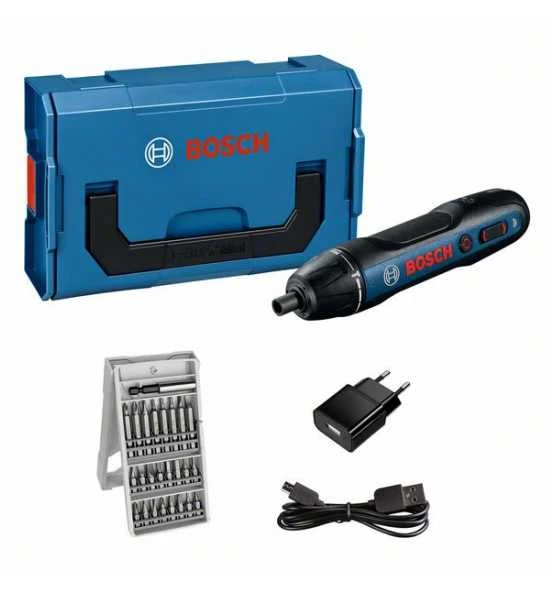 Bosch Akku-Schrauber Bosch GO, Bit-Set 25-tlg., Ladegerät, L-BOXX 2 Bosch Akku-Schrauber Bosch GO, Bit-Set 25-tlg., Ladegerät, L-BOXX – Bild 2