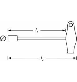 Hazet Steckschlüssel, Mit T-Griff, Außen-Sechskant Profil, 12 Mm, 230 Mm -Heimwerkzeuge aussensechskantschraubendreher mit quergriff 1471873 czm