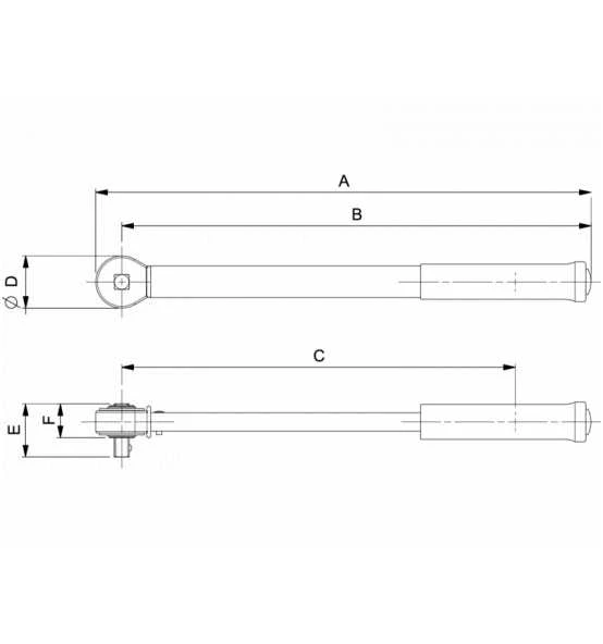Bahco Drehmomentschlüssel 3/4", 13,6-108,5 Nm, Skala Metrisch + Imperial 2 Bahco Drehmomentschlüssel 3/4", 13,6-108,5 Nm, Skala Metrisch + Imperial – Bild 2