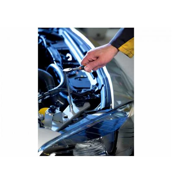 Bahco Birnenförmige 1/2"-Umschaltknarre Mit 80 Zähnen Und 4,5°-Rückschwenkwinkel, 270 mm - Einzelhandelsverpackung 2 Bahco Birnenförmige 1/2"-Umschaltknarre Mit 80 Zähnen Und 4,5°-Rückschwenkwinkel, 270 mm - Einzelhandelsverpackung – Bild 2