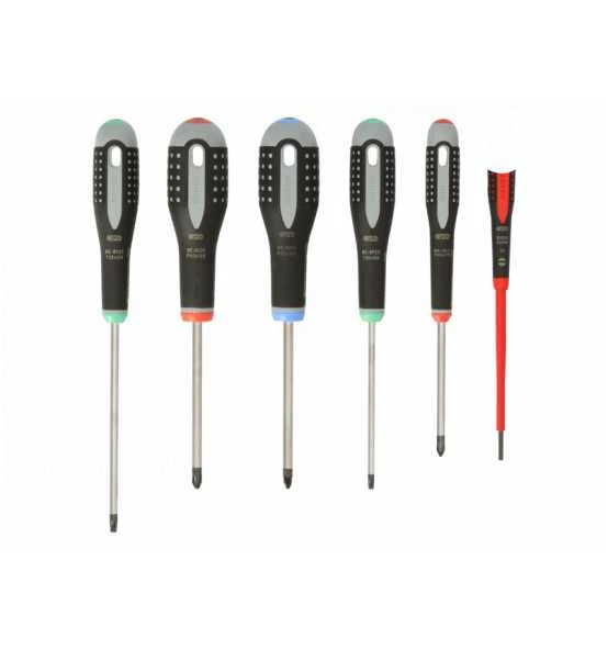 Bahco ERGO Schraubendreher-Satz Für Schlitz-, Phillips-, Pozidriv- Und TORX-Schrauben Mit Gummigriff - 6-tlg. 2 Bahco ERGO Schraubendreher-Satz Für Schlitz-, Phillips-, Pozidriv- Und TORX-Schrauben Mit Gummigriff - 6-tlg. – Bild 2
