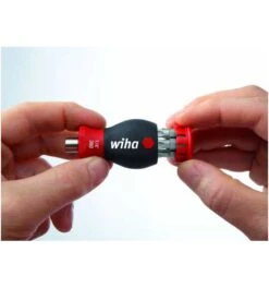 Wiha Schraubendreher Mit Bit Magazin Magnetisch Pozidriv, Phillips Mit 6 Bits, Stubby, 1/4" In Blister (33741) -Heimwerkzeuge bit schraubendreher bithalter mit griff 1029957 czm
