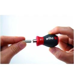 Wiha Schraubendreher Mit Bit Magazin Magnetisch Pozidriv, Phillips Mit 6 Bits, Stubby, 1/4" In Blister (33741) -Heimwerkzeuge bit schraubendreher bithalter mit griff 1029958 czm