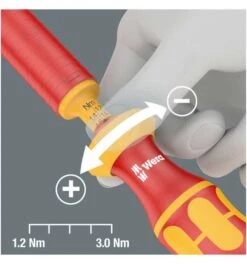 Wera Serie 7400 VDE Kraftform Einstellbare Drehmoment-Handhalter (0,3-3,5 Nm), 7440 VDE X 0,3-1,2 Nm -Heimwerkzeuge bitaufnahme 1254860 czm
