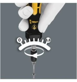 Wera Serie 7400 Kraftform ESD Einstellbare Drehmomentschraubendreher (0,1-1,0 Nm) Mit Schnellwechselfutter, 7436 ESD X 0,30-1,00 Nm -Heimwerkzeuge bitaufnahme 762797 czm