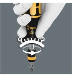 Wera Serie 7400 Kraftform ESD Einstellbare Drehmomentschraubendreher (0,1-3,0 Nm) Mit Rapidaptor Schnellwechselfutter, 7430 ESD X 0,10-0,34 Nm -Heimwerkzeuge bitaufnahme 762798 czm