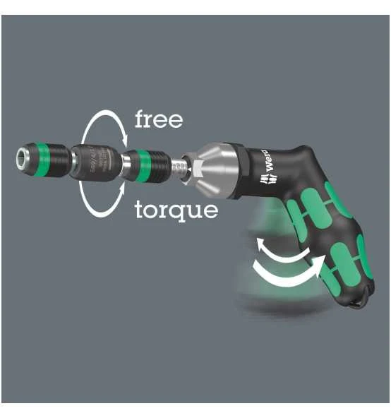 Wera 889/4/1 F Rapidaptor Freilauf-Bithalter Für Drehmomentschraubendreher Mit Pistolengriff, 1/4" X 64 Mm 3 Wera 889/4/1 F Rapidaptor Freilauf-Bithalter Für Drehmomentschraubendreher Mit Pistolengriff, 1/4" X 64 Mm – Bild 3