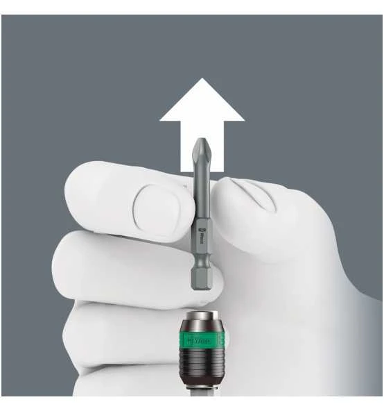 Wera 889/4/1 F Rapidaptor Freilauf-Bithalter Für Drehmomentschraubendreher Mit Pistolengriff, 1/4" X 64 Mm 9 Wera 889/4/1 F Rapidaptor Freilauf-Bithalter Für Drehmomentschraubendreher Mit Pistolengriff, 1/4" X 64 Mm – Bild 9