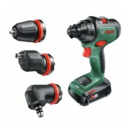 Bosch Akku-Zweigang-Bohrschrauber AdvancedDrill 18: 1x Akku, Winkel-/Exzenteraufsatz