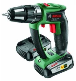 Bosch Akku-Zweigang-Schlagbohrschrauber PSB 18 LI-2 Ergonomic, Mit 2 X PBA 18V 2.5 Ah