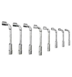 Bahco Metrischer, Gekröpfter Doppelsteckschlüssel-Satz Mit 12x6-Punkt-Dynamic-Drive-Profil - 8 Stück/Packung -Heimwerkzeuge doppelsteckschluesselsatz 732032 czm