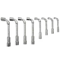 Bahco Metrischer, Gekröpfter Doppelsteckschlüssel-Satz Mit 12x6-Punkt-Dynamic-Drive-Profil - 8 Stück/Packung -Heimwerkzeuge doppelsteckschluesselsatz 732034 czm