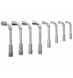 Bahco Metrischer, Gekröpfter Doppelsteckschlüssel-Satz Mit 12x6-Punkt-Dynamic-Drive-Profil - 8 Stück/Packung -Heimwerkzeuge doppelsteckschluesselsatz 968468 czm