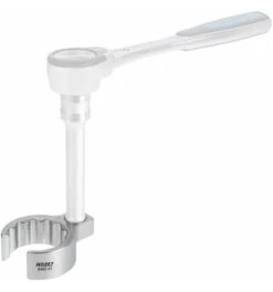 Hazet Ringschlüssel, Doppelsechskant, Offen, Vierkant Hohl 10 Mm (3/8"), Außen-Doppel-Sechskant Profil, 22 Mm, Innenvierkant 10 = 3⁄8″ -Heimwerkzeuge einsteck ringschluessel 816132 czm