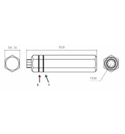Eurotec EiSYS-2-TX30-Bit - 10 X 50 Mm -Heimwerkzeuge eisys2 bit 370924 czm