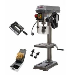ELMAG KBM 25 TN SET-Aktion, 1 Stk. Bestehend Aus: Keilriemen-Tischbohrmaschine, Modell KBM 25 TN, Art. Nr. 16024, 1 Stk. Schraubstock 5' / 120 Mm, Art