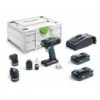 Festool Akku-Bohrschrauber T 18+3 HPC 4,0 I-Set, Akku-Pack, Ladegerät, Zubehör, Systainer