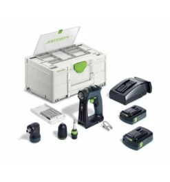 Festool Akku-Bohrschrauber CXS 18 C 3,0-Set, Incl. 2 X Akku, Schnellladegerät, Zubehör