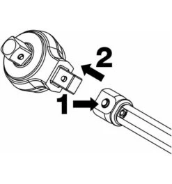 Hazet Bit Einsteck-Umschaltknarre, Einsteck-Vierkant 9 X 12 Mm, Sechskant Hohl 6,3 (1/4"), Innen-Sechskant Profil -Heimwerkzeuge hazet knarren 1472199 czm