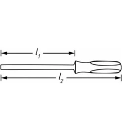 Hazet Schraubendreher, Mit Schlagkappe, Schlitz Profil, 0.8 X 4.5 Mm -Heimwerkzeuge hazet schlitzschraubendreher 1472261 czm