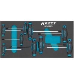 Hazet Schraubendreher Satz, Mit T-Griff, Innen TORX Profil, T6 - T30, Anzahl Werkzeuge: 9