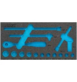 Hazet 2-Komponenten Weichschaum-Einlage Für Art.Nr. 880ZN-1, 1/3 (342 X 172 Mm) / Für Hazet 165-L