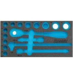 Hazet 2-Komponenten Weichschaum-Einlage Für Art.Nr. 906, 1/3 (342 X 172 Mm) / Für Hazet 165-L