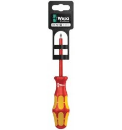 Wera 165 I PZ/S SB VDE-isolierter Schraubendreher Für PlusMinus-Schrauben (Pozidriv/Schlitz), # 1 X 80 Mm