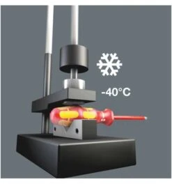 Wera 162 IS PH/S VDE-isolierter Schraubendreher Mit Reduziertem Klingendurchmesser Für PlusMinus Schrauben (Phillips/Schlitz), # 2 X 100 Mm -Heimwerkzeuge kombiklinge plus minus klemmschrauben schraubendreher 809506 czm