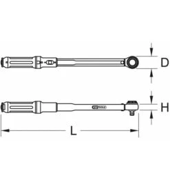 KS Tools 1" ERGOTORQUEprecision Ratschen-Drehmomentschlüssel Drehknopf, 200-1000 Nm -Heimwerkzeuge ks tools drehmoment schluessel 389532 czm 1