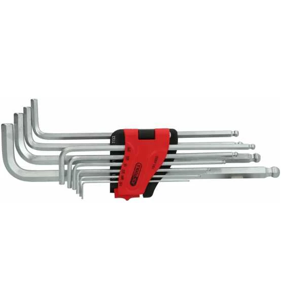 KS Tools Kugelkopf-Innensechskant-Winkelstiftschlüssel-Satz,XL,10-tlg., Zoll 2 KS Tools Kugelkopf-Innensechskant-Winkelstiftschlüssel-Satz,XL,10-tlg., Zoll – Bild 2