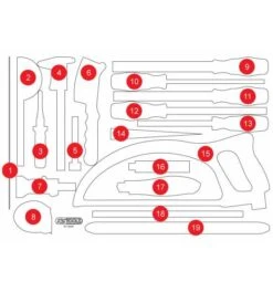 KS Tools Leere Schaumstoffeinlage Zu 811.0028