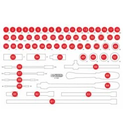 KS Tools Leere Schaumstoffeinlage Zu 811.0066