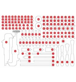 KS Tools Leere Schaumstoffeinlage Zu 811.0156