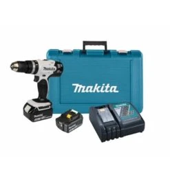 Makita Akku-Schlagbohrschrauber 18V In Weiß / 3,0 Ah, 2 Akkus + Ladegerät Im Transportkoffer -Heimwerkzeuge makita akku schlagbohrschrauber 1464900 czm