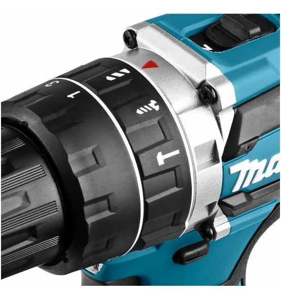 Makita Akku-Schlagbohrschrauber 18V, 54 Nm, 0-2.000 U/min, Akku, Ladegerät, Zubehör, MAKPAC 2 Makita Akku-Schlagbohrschrauber 18V, 54 Nm, 0-2.000 U/min, Akku, Ladegerät, Zubehör, MAKPAC – Bild 2