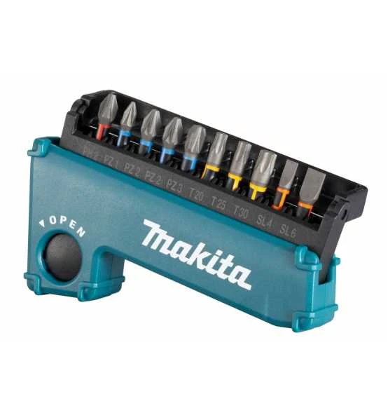 Makita Torsion Bit-Set 11-tlg. (PH2, PZ1, 2x PZ2, PZ3, SL4, SL6, T20, T25, T30) 2 Makita Torsion Bit-Set 11-tlg. (PH2, PZ1, 2x PZ2, PZ3, SL4, SL6, T20, T25, T30) – Bild 2