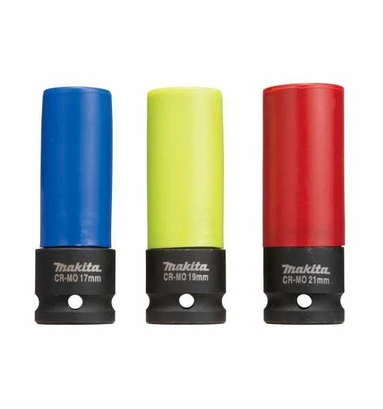 Makita Steckschlüssel-Set "KFZ" 3-tlg., 1/2"-Vierkant 4 Makita Steckschlüssel-Set "KFZ" 3-tlg., 1/2"-Vierkant – Bild 4