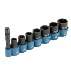 Makita Stecknuss-Set 6-13 Mm Für Schlagschrauber M. 1/4"-Adapter