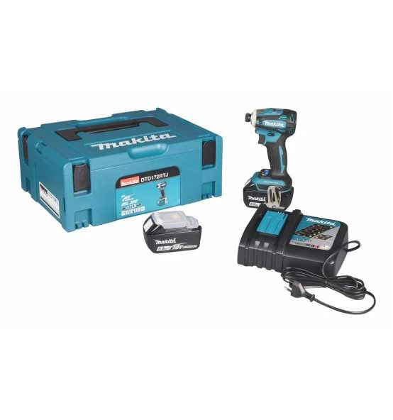 Makita Akku-Schlagschrauber 18V, 1/4", 180 Nm, 0-3.600 Min, Akku, Schnellladegerät, MAKPAC, Inkl. Zubehör 13 Makita Akku-Schlagschrauber 18V, 1/4", 180 Nm, 0-3.600 Min, Akku, Schnellladegerät, MAKPAC, Inkl. Zubehör – Bild 13