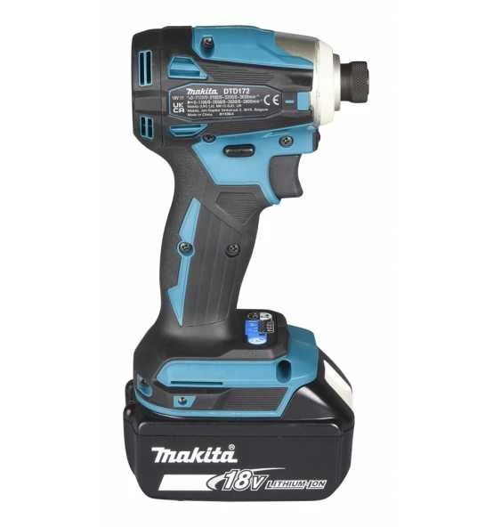 Makita Akku-Schlagschrauber 18V, 1/4", 180 Nm, 0-3.600 Min, Akku, Schnellladegerät, MAKPAC, Inkl. Zubehör 5 Makita Akku-Schlagschrauber 18V, 1/4", 180 Nm, 0-3.600 Min, Akku, Schnellladegerät, MAKPAC, Inkl. Zubehör – Bild 5