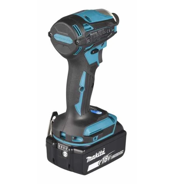 Makita Akku-Schlagschrauber 18V, 1/4", 180 Nm, 0-3.600 Min, Akku, Schnellladegerät, MAKPAC, Inkl. Zubehör 4 Makita Akku-Schlagschrauber 18V, 1/4", 180 Nm, 0-3.600 Min, Akku, Schnellladegerät, MAKPAC, Inkl. Zubehör – Bild 4