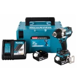 Makita Akku-Schlagschrauber 18V, 1/2", 700 Nm, 0-2.200 Min, Akku, Ladegerät, Zubehör, MAKPAC -Heimwerkzeuge maktia akku schlagschrauber 1465898 czm