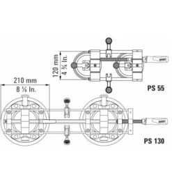 BESSEY Plattenspanner PS55 -Heimwerkzeuge plattenspanner 1425788 czm