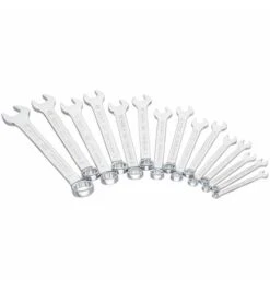 VIGOR Ring-Maulschlüssel Satz, Außen Sechskant Profil, Außen Doppel-Sechskant Profil, 6 - 22, Anzahl Werkzeuge: 15