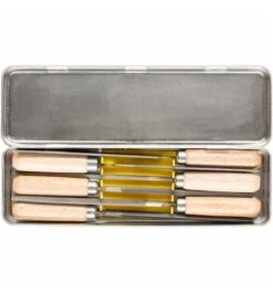 PFERD Schlüsselfeilen-Set Mit Holzheft 6-tlg. 100 Mm, Hieb 2 Für Filigrane Feilarbeiten (265 K)