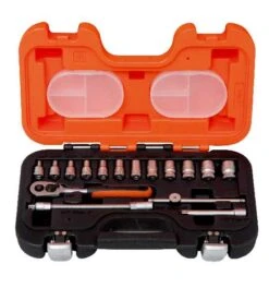 Bahco 1/4" Steckschlüssel-Satz, Zoll, Sechskant, Inklusive Umschaltknarre - 16-tlg. -Heimwerkzeuge steckschluesselgarnitur bahco 732182 czm